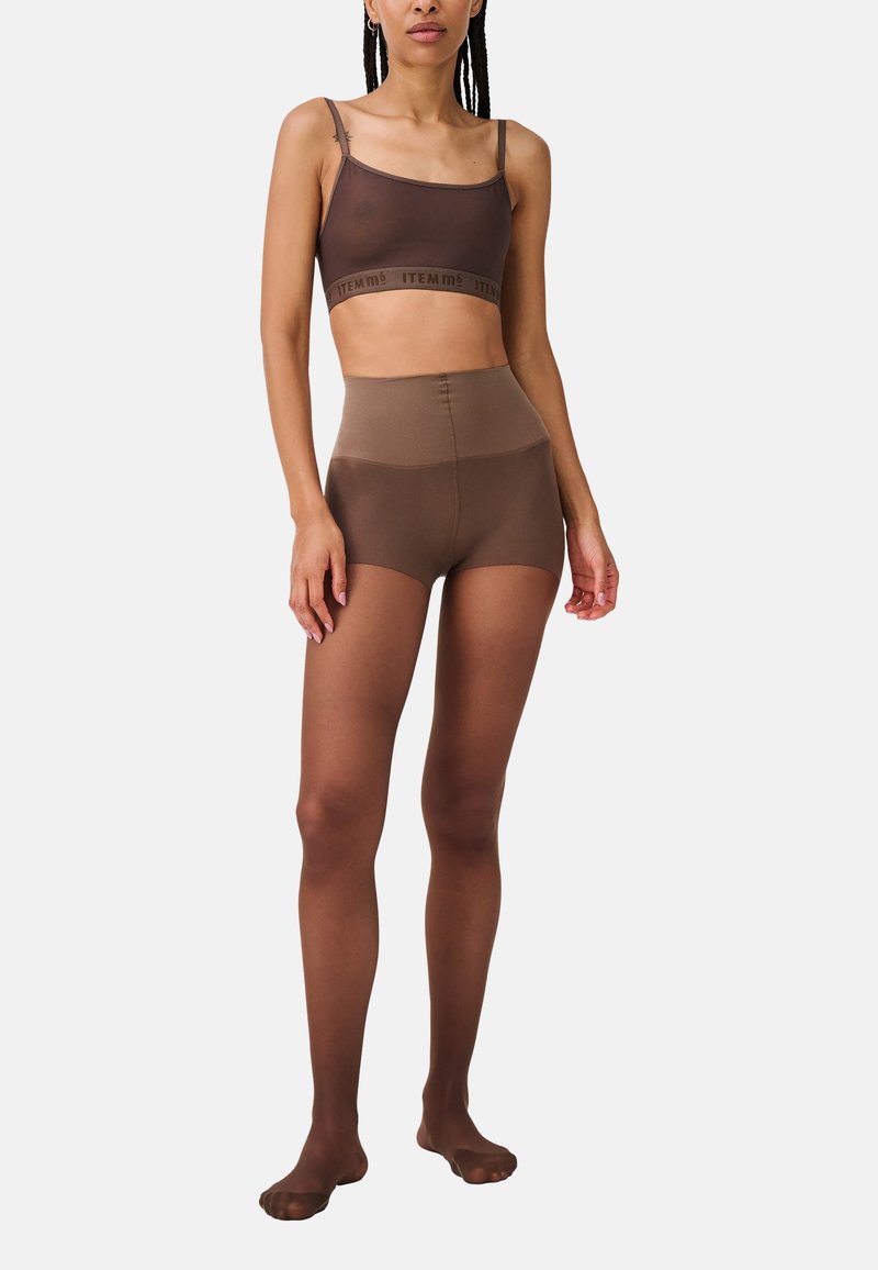 ITEM m6 INVISIBLE CONTROL - Tights - cacao