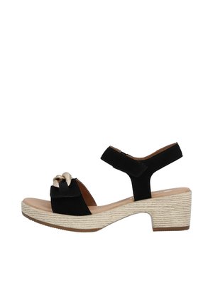 Sandali con plateau - schwarz