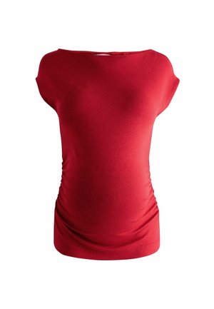 REGULAR FIT  MATERNITY SUPERSOFT RUCHED SIDE  - T-shirt basique - red