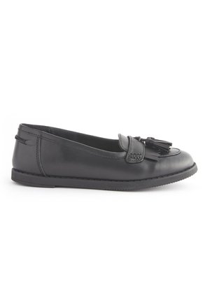 SCHOOL TASSEL WIDE FIT  - Čevlji brez vezalk - matt black