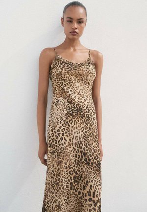 ANIMAL-MIDI - Robe de jour - beige