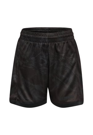 Hummel HUMMEL HMLBLAZE CLUB26 GRAPHIC SHORTS KIDS UNISEX - Korte broeken - black asphalt