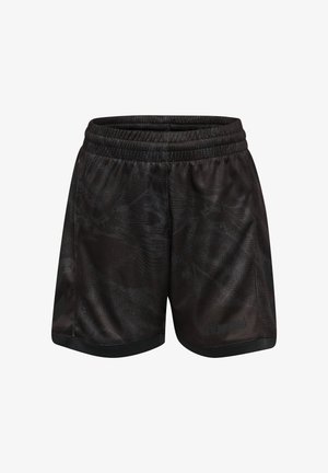 Hummel, HUMMEL HMLBLAZE CLUB26 GRAPHIC SHORTS KIDS UNISEX - Korte sportsbukser - black asphalt