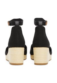Tommy Hilfiger FLAG CLOSED TOE MID WEDGE - Aukštakulniai su platforma - black