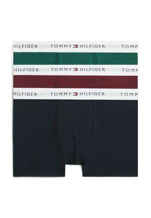 Tommy Hilfiger, 3 PACK TRUNK - SIGNATURE ESSENTIAL - Боксерки - navy blue / burgundy / orn green