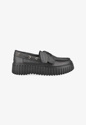 Clarks Originals, CLARKS DAMEN - SCHNÜRSCHUHE TORHILL BOAT SCHWARZ EU-GRÖSSE 39 - Bootsschuh - schwarz