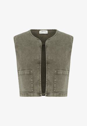 Cream Vesta - heavy washed green