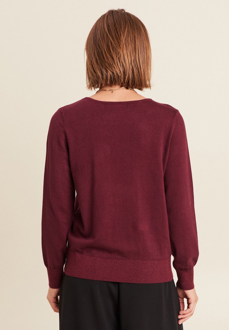 Pull Tout Doux Bordeaux Patrice Breal - Taille M - Neuf Sans étiquettes - Jamais Porté