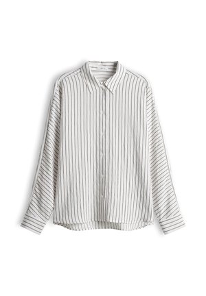 OPUS, RELAXED FIT STRIPED LOOK - Button-down blouse - milk