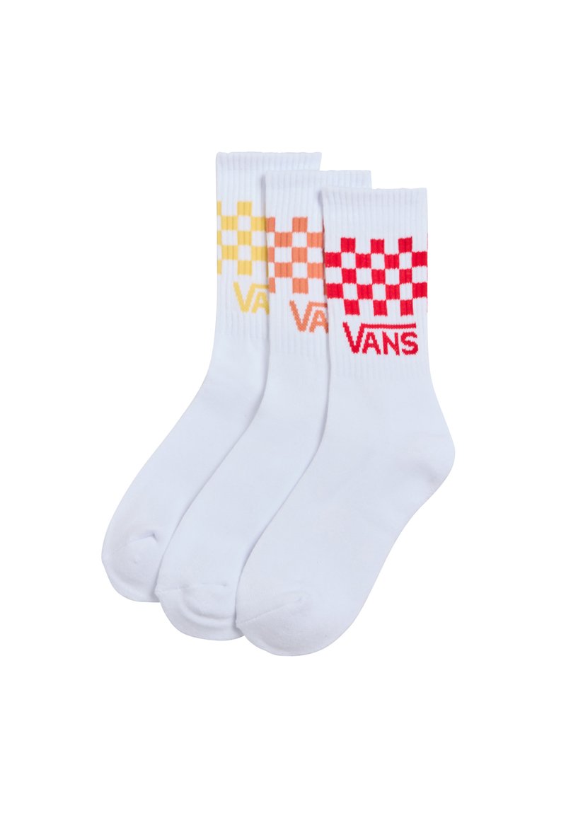 Vans 3 PACK CLASSIC CHECK CREW - Calze - yarrow