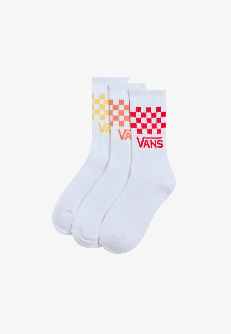 Vans 3 PACK CLASSIC CHECK CREW - Calze - yarrow