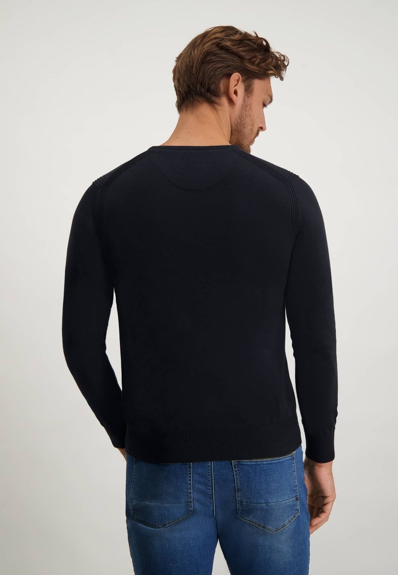 Herren Strickjacken | State of Art Strickpullover dark blue plain/dunkelblau - ZL94968 Herren Strickjacken | State of Art Strickpullover dark blue plain/dunkelblau - ZL94968