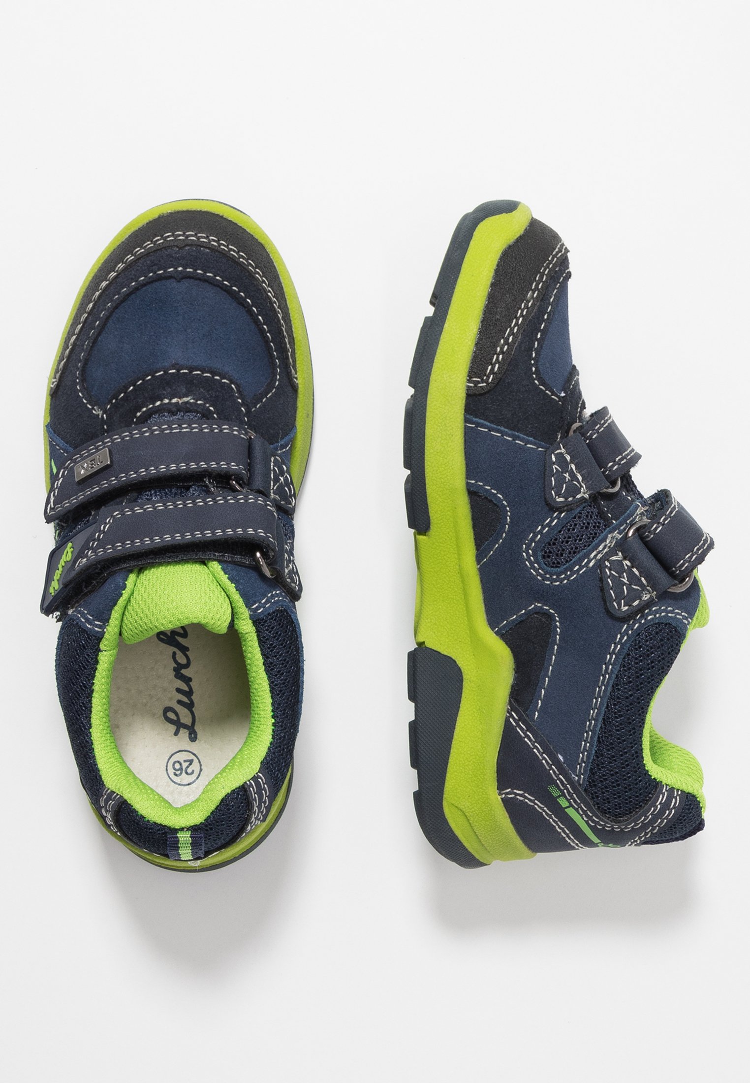 Lurchi MATTHIAS TEX Joggesko navygrass Zalando.no Lurchi MATTHIAS TEX Sko med borrelås navyorange