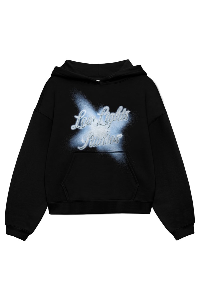 LOW LIGHTS STUDIOS® CHROMATIC HOODIE - Bluză de molton - black