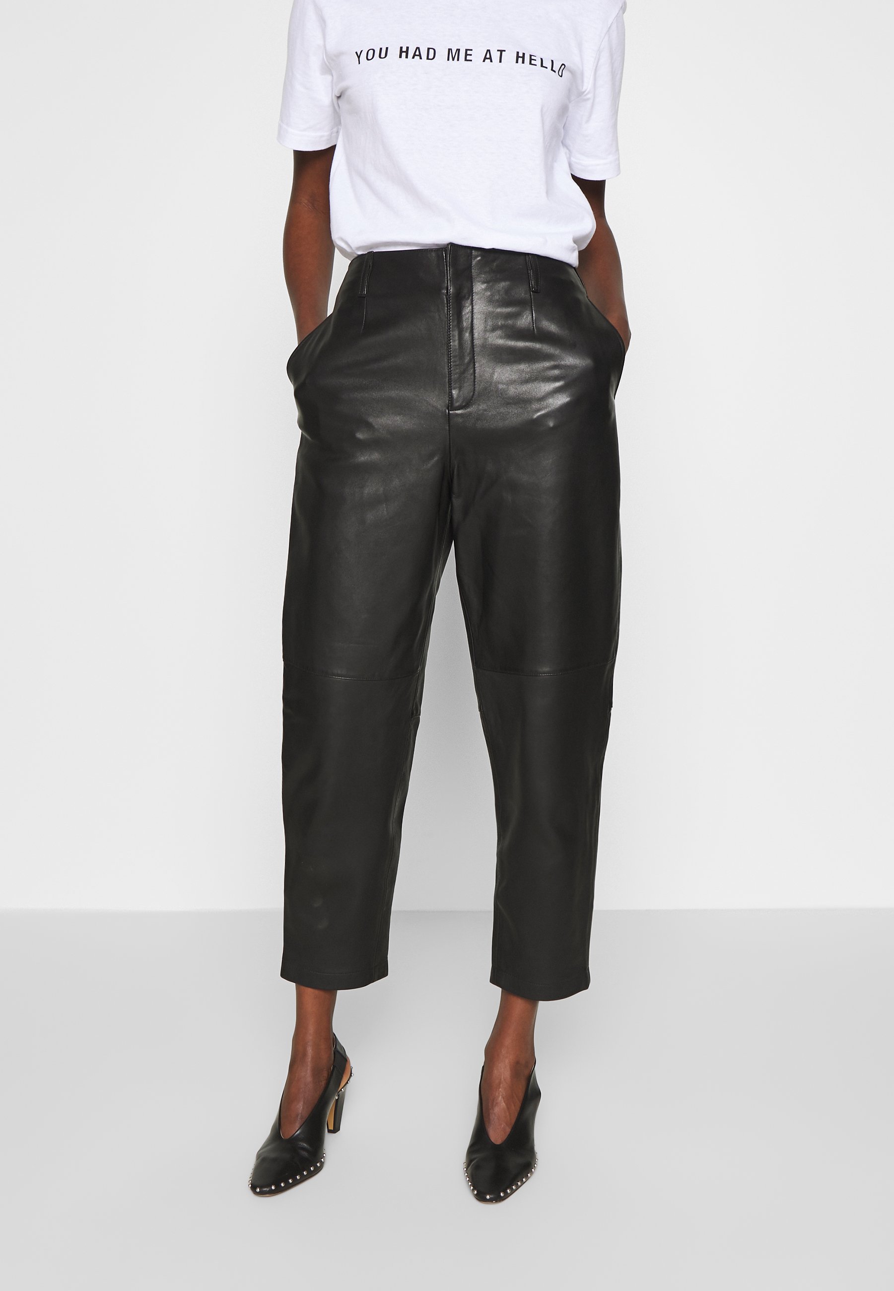 KARLIE TROUSER Skinnbukser black KARLIE TROUSER Skinnbukser black