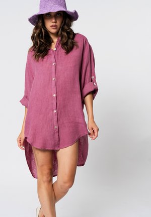 OVER - Abito a camicia - rosa chiaro