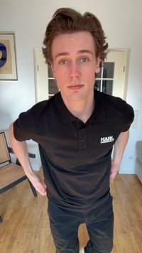 KARL LAGERFELD Polo shirt - black