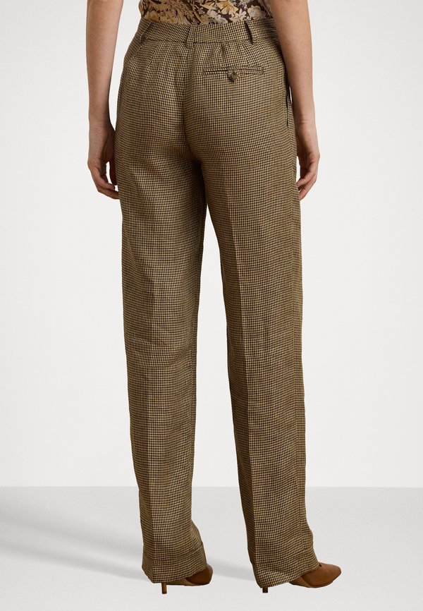 HOUNDSTOOTH PLEATED TWILL PANT - Trousers4