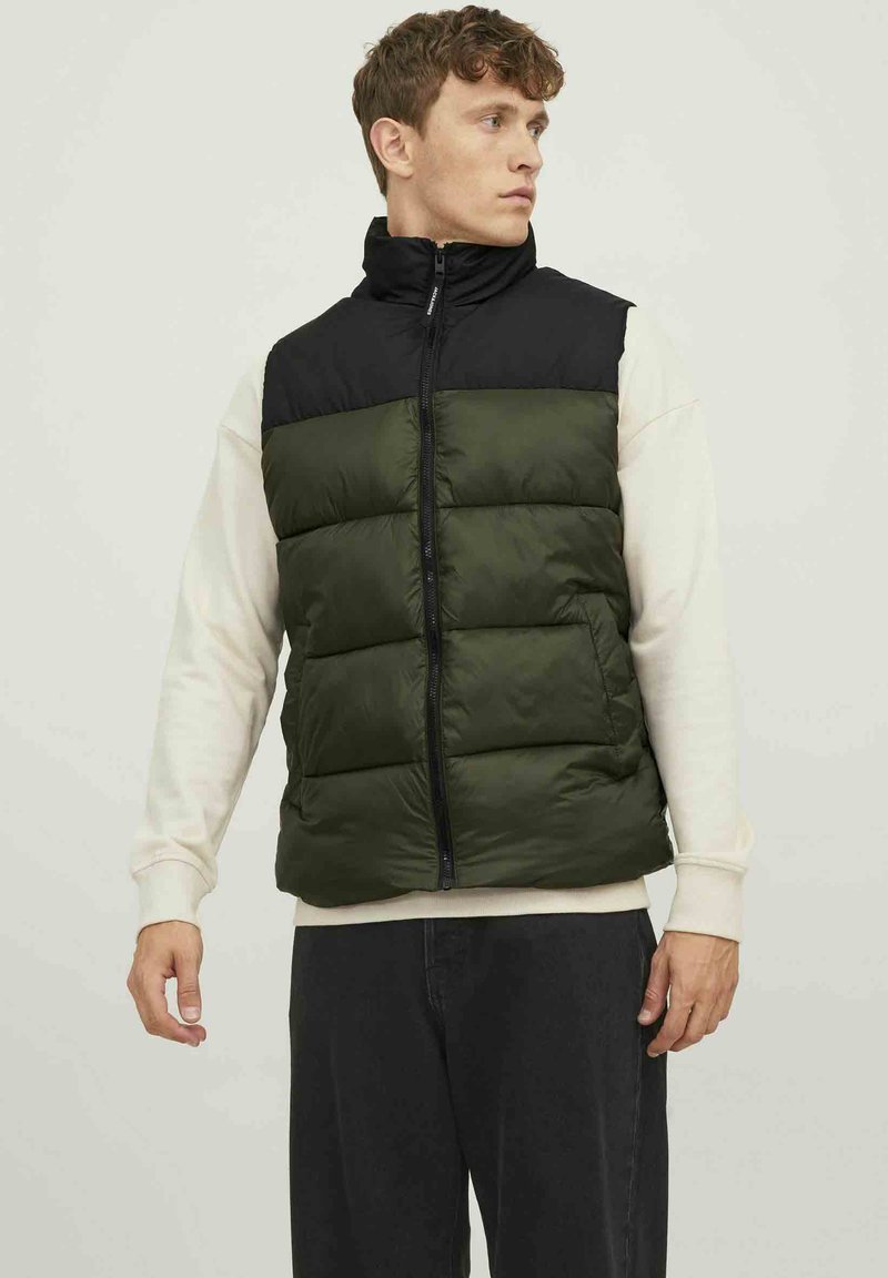 Jack & Jones ETOBY COLLAR SN - Waistcoat - rosin