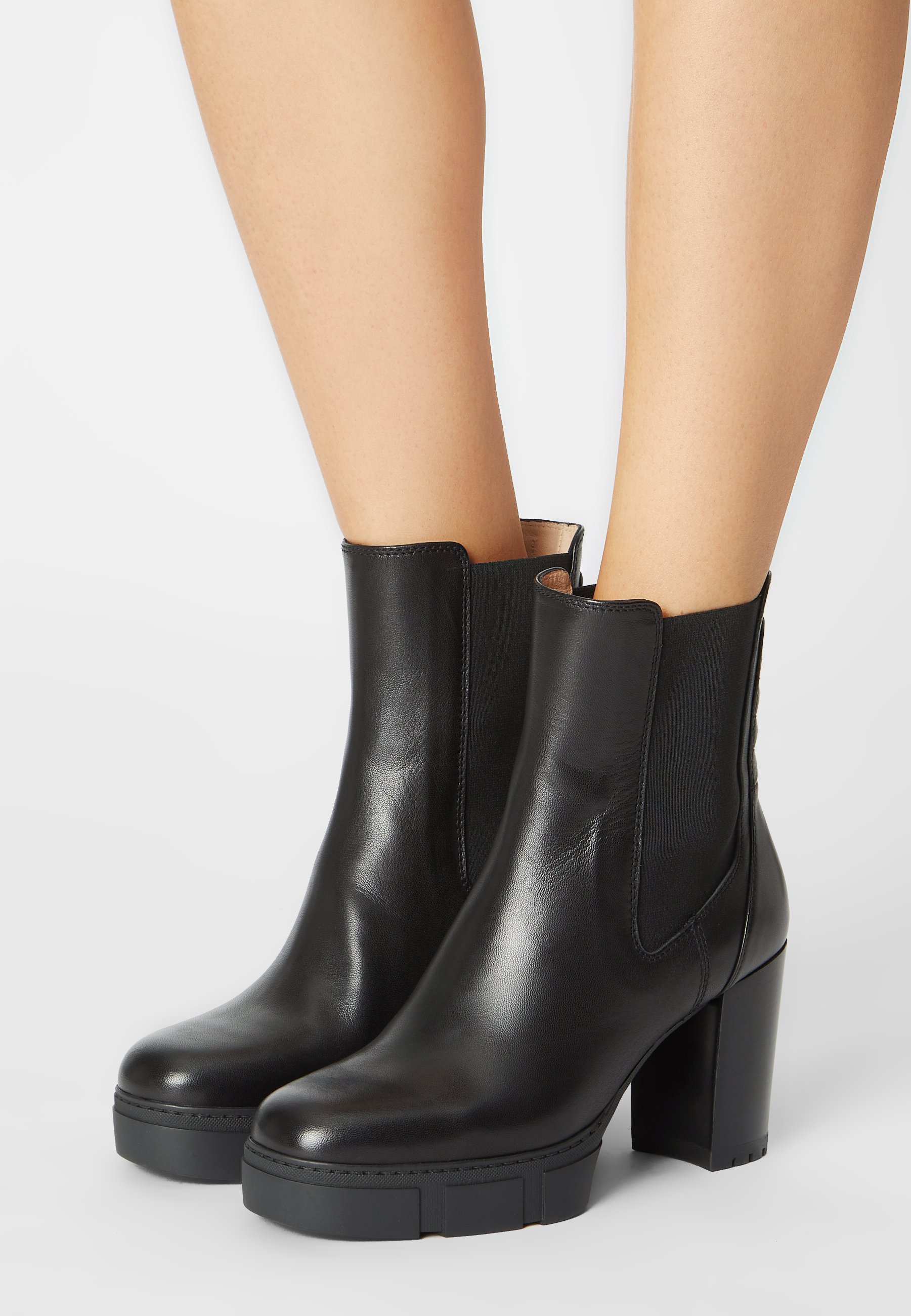 Unisa KUBEL - Botines con plataforma - black/negro - Zalando.es