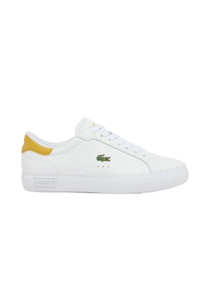 Lacoste, LACOSTE - - Sneakers laag - blanc jaune foncé-m