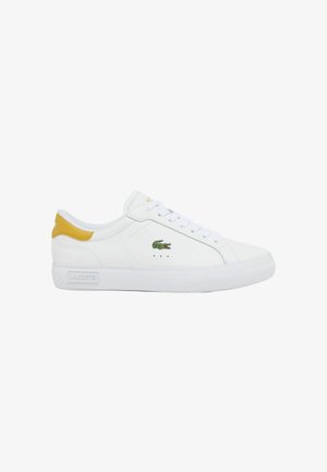 Lacoste, LACOSTE - - Sneakers laag - blanc jaune foncé-m