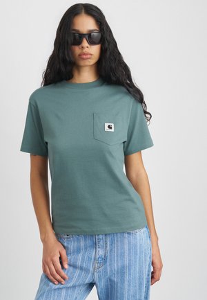 POCKET - Lihtne T-särk - velvet green