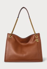 PEBBLED LEATHER LARGE BRADLEY TOTE BAG - Τσάντα Tote - lauren tan