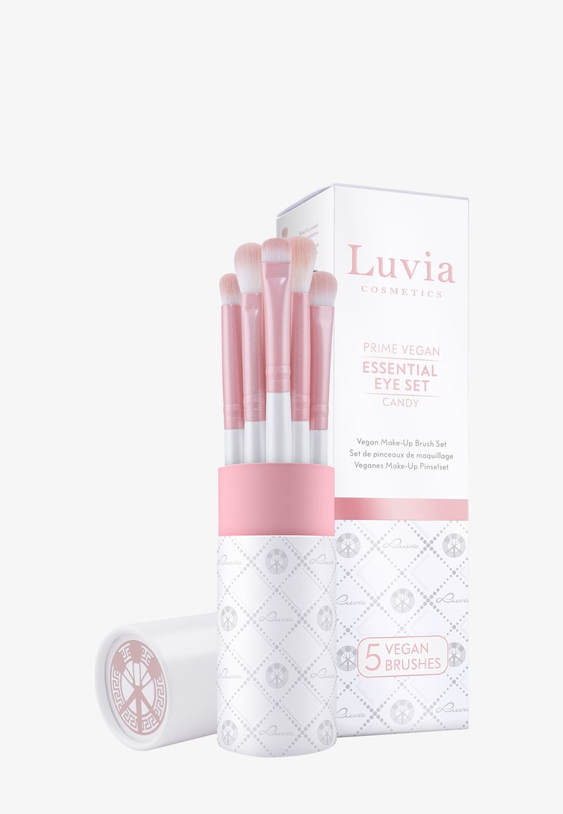 Luvia Cosmetics - ESSENTIAL EYE SET - Sminkborstset - pearl white/candy pink, Förstora