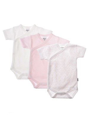 SET  3 - Body - weiß rosa gestreift  druck herz