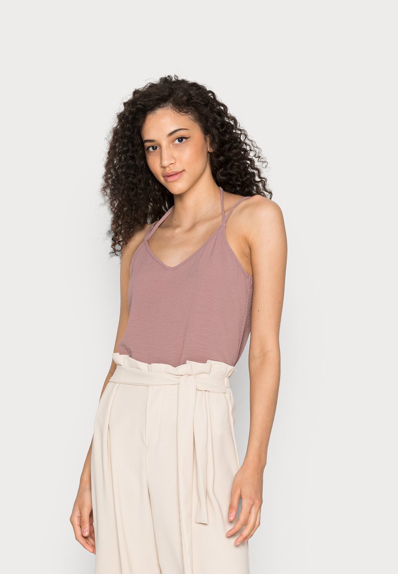 ONLY ONLMETTE STRAP SINGLET - Top - elderberry