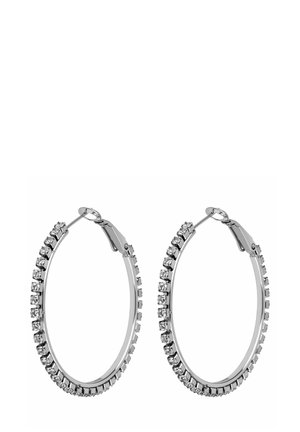 FUNKELNDE MIT KRISTALLVERZIERUNG GROSS - Ohrringe - silver-coloured