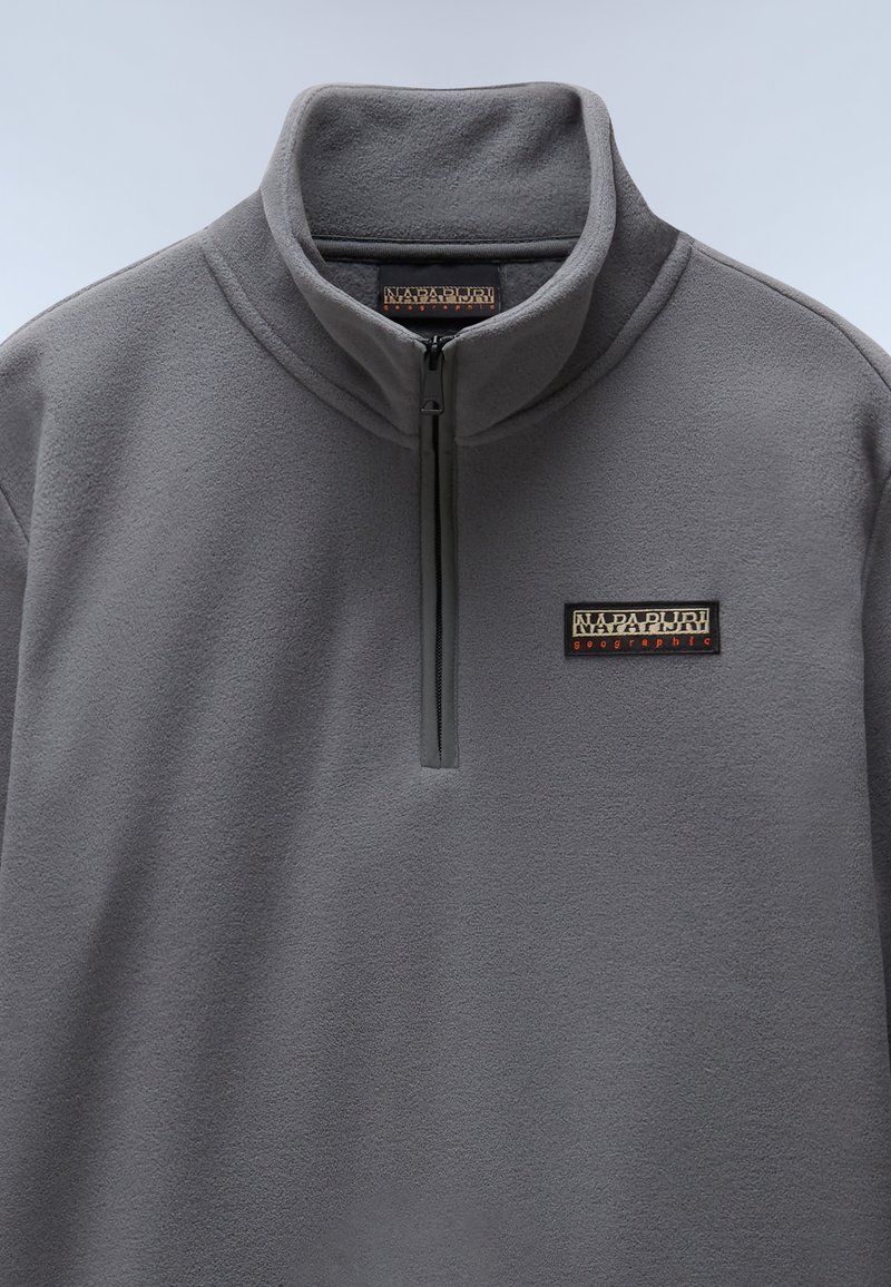 Sweat 1/4 Zip Foundry Supply Co. Gris Pour Homme - Taille XXL - 100% Polaire Polyester