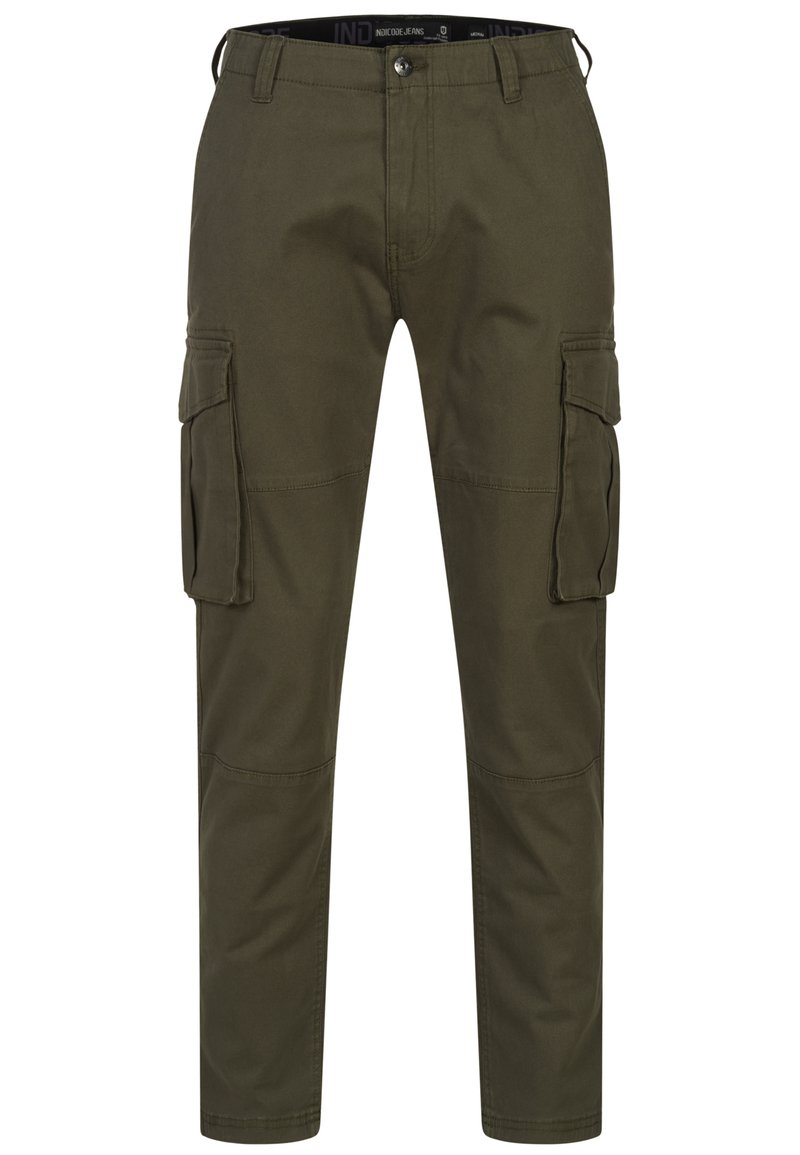 INDICODE JEANS Cargobroek donkergroen