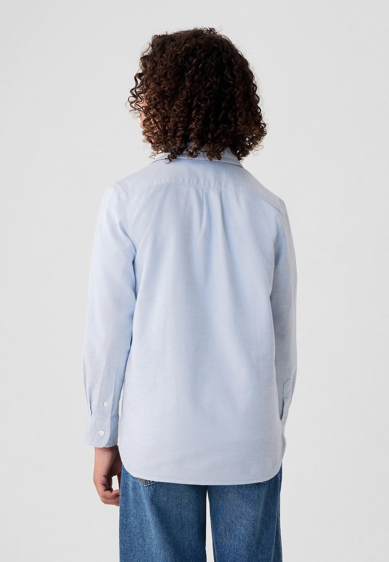 Chemise Garçon GAP Taille 8 - Rayures Bleu Blanc Vert - 100% Coton Manches Longues - Très Bon état