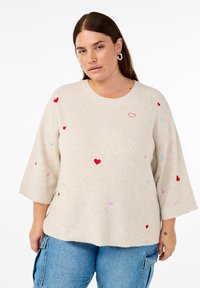 Zizzi Maglione - pumice stone mel