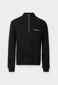 JORNORREBRO EMB HIGH NECK - Sweatshirt - black