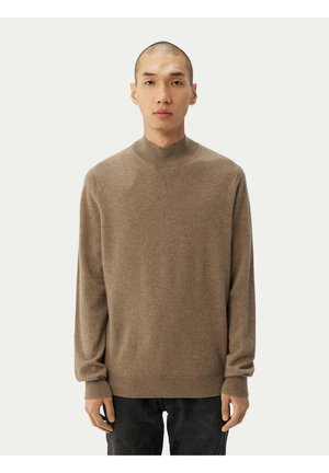 TIMELESS MOCK NECK SWEATER - Strickpullover - taupe