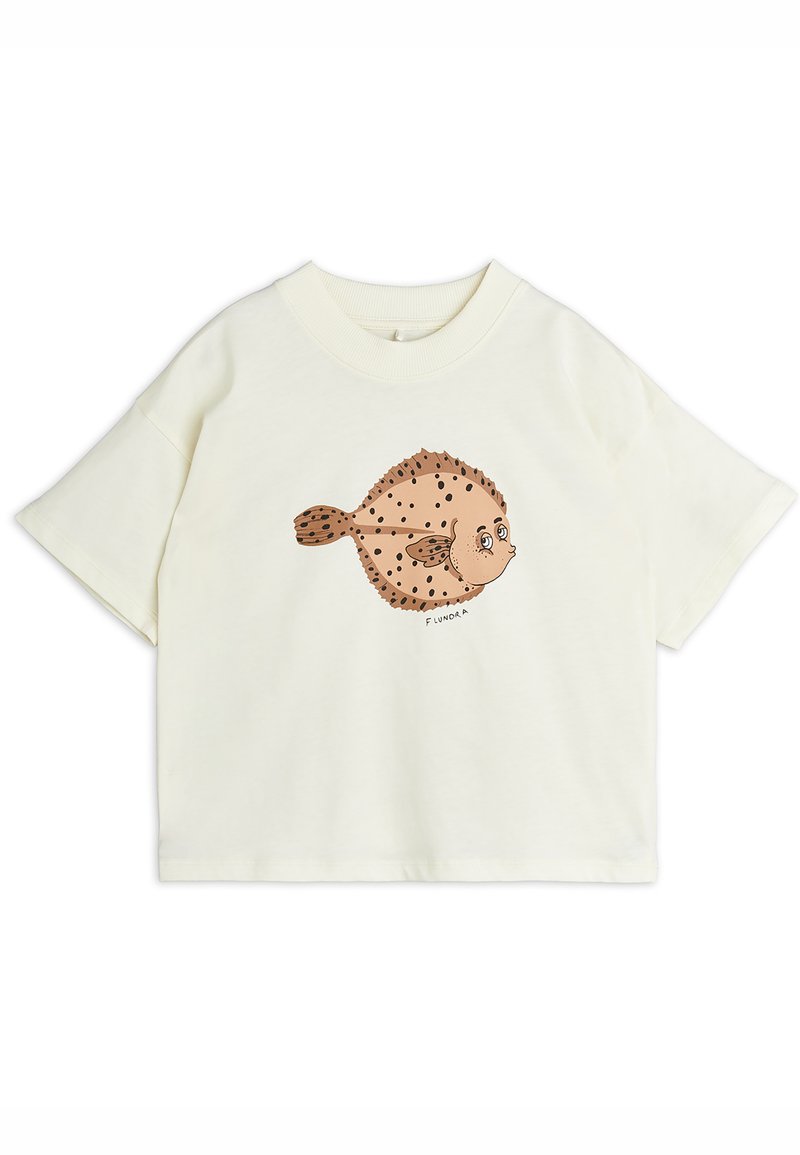 Mini Rodini - FLUNDRA TEE UNISEX - Print T-shirt - offwhite, Enlarge