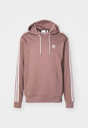 adidas Originals ADICOLOR CLASSICS 3-STRIPES - Kapuzenpullover - trace brown