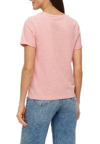 s.Oliver MIT UMSCHLAG AM ÄRMEL - T-Shirt basic - rosa