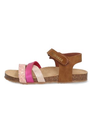 Braqeez SAMMY SPAIN - Riemensandalette - cognac roze