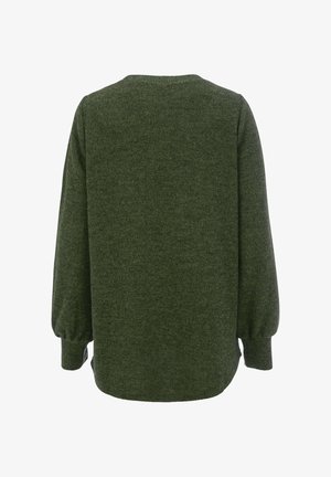 Cellbes of Sweden, KNITTED, JUMPER - Striktrøje - green melange