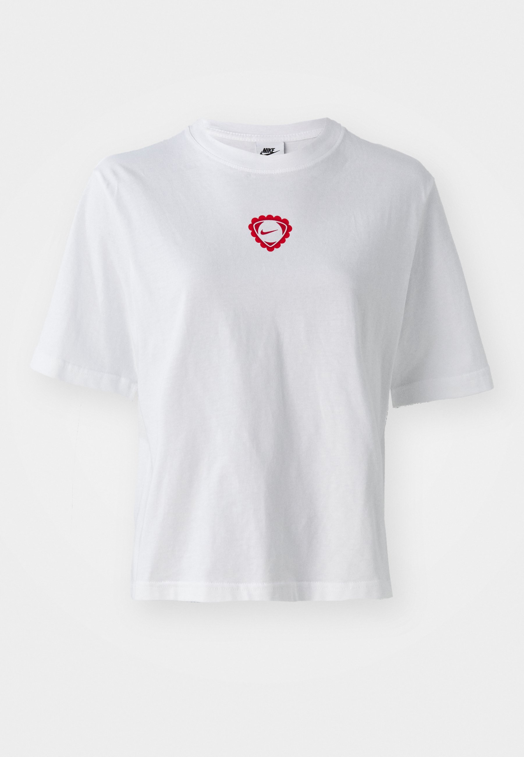 売れ筋商品|||ナイキ Tシャツ レディース トップス ASBURY CREW  - Print T-shirt - white/university red Nike Sportswear ASBURY CREW - Print T-shirt - white