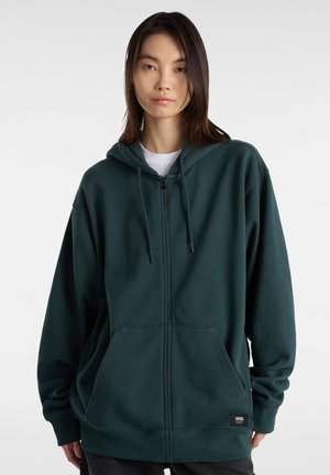 Vans STANDARDS LOOSE - Felpa con zip - green gables