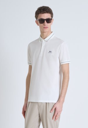 MERCERIZED WITH FOAM LOGO  - Polo - cream