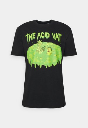 ONSRICKNMORTY TEE UNISEX - Print T-shirt - black