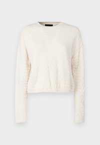 PCNOA O-NECK BUBBLE  - Strikkegenser - cloud dancer