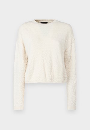 Pieces, PCNOA O-NECK BUBBLE  - Trui - cloud dancer
