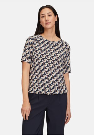 Betty Barclay Bluse - dark blue/beige
